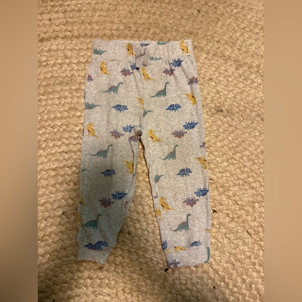 Jumping Beans Dinosaur Print Gray Pants